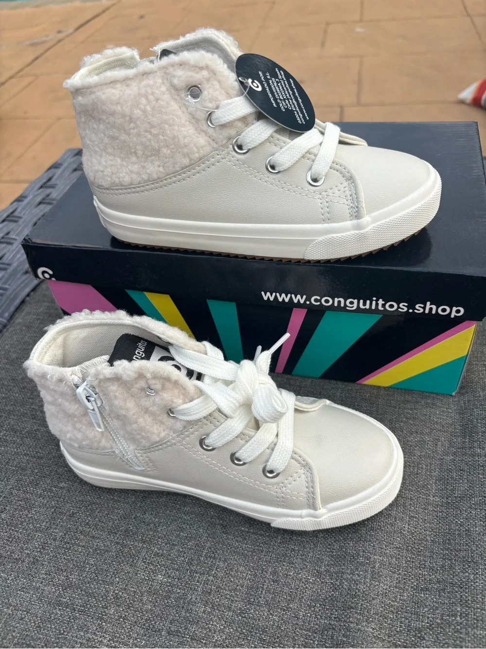 New Conguitos Fleece Hi Top Sneakers